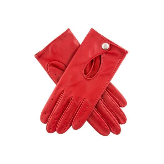 Dents Womens Hairsheep Lather Driving Gloves - Berry (17-1099)