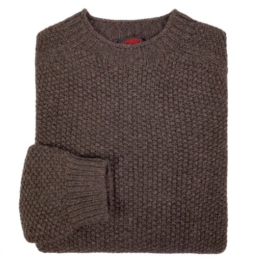 O'Connell's Moss-Stitch Geelong Sweater - Porcupine