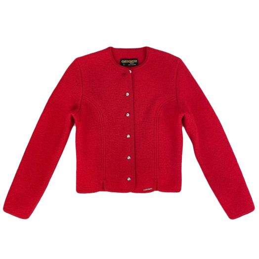 Geiger Vintage Women's Boiled Wool Jacket - Red (68071)