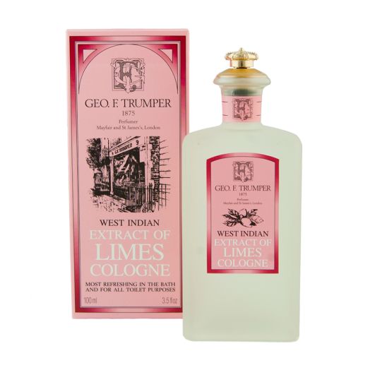 George Trumper Cologne in Glass crown top bottle - Extract of Limes (100ml)