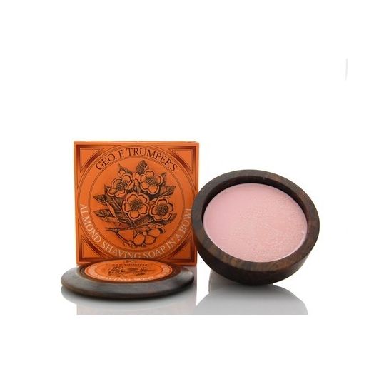 George Trumper Hard Shaving Soap Wooden Bowl 80g - Almond