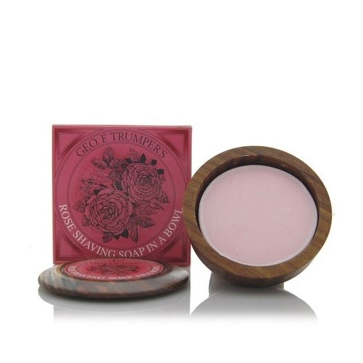 George Trumper Hard Shaving Soap Wooden Bowl 80g - Rose