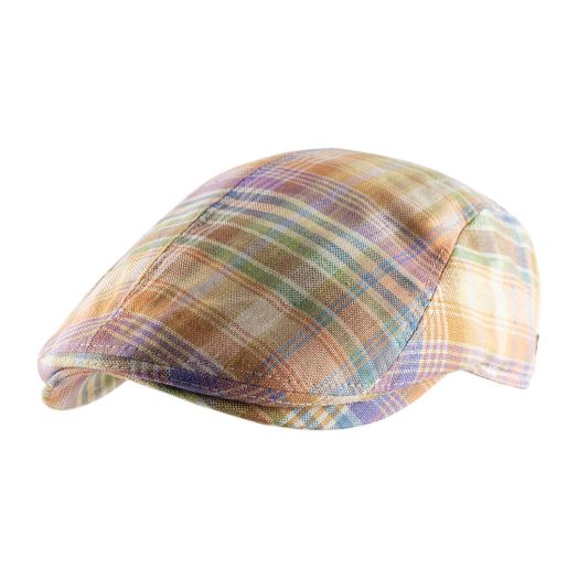 Gottmann Linen Cap - Multicolor Plaid