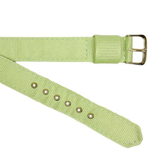 Brass Grommetted Ribbon Watchband - Light Lime (46047)