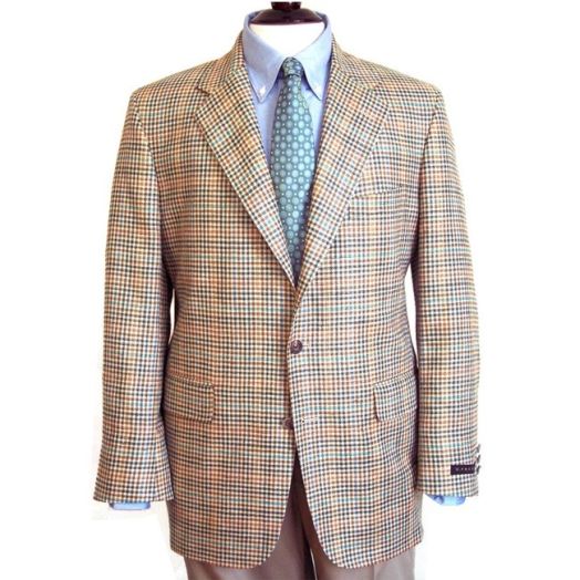 H Freeman Sport Coat - Silk & Linen - Check (82061)