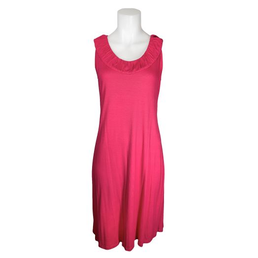 Helena Sleeveless A-Line Dress - Hot Pink