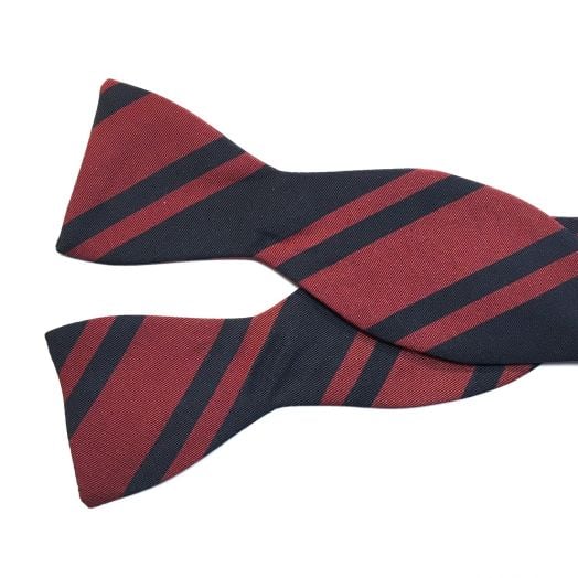 Atkinsons Irish Poplin Bow Tie - Regimental Stripe - Royal Engineers (88225)