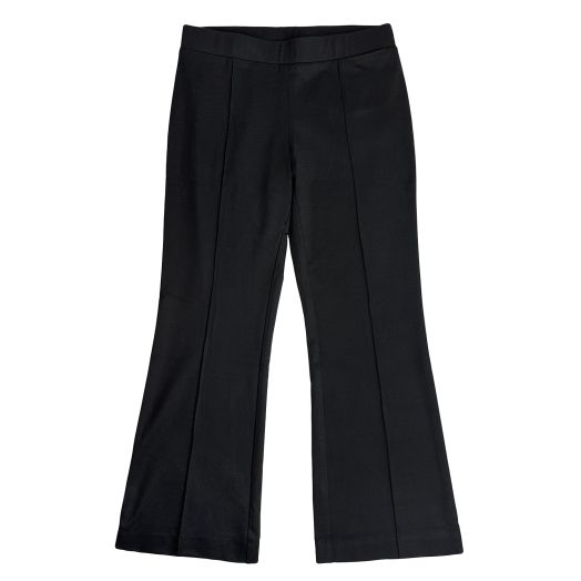 Kal Rieman Pintuck Crop Flare Trousers - Black (14073)