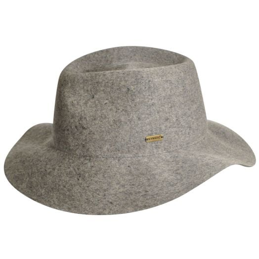 Kangol USA Lightweight Wool Felt Trilby - Flannel Grey