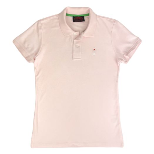 O'Connell's Women's Cotton Pique Polo Shirt - Buffalo Lighthouse - Pink