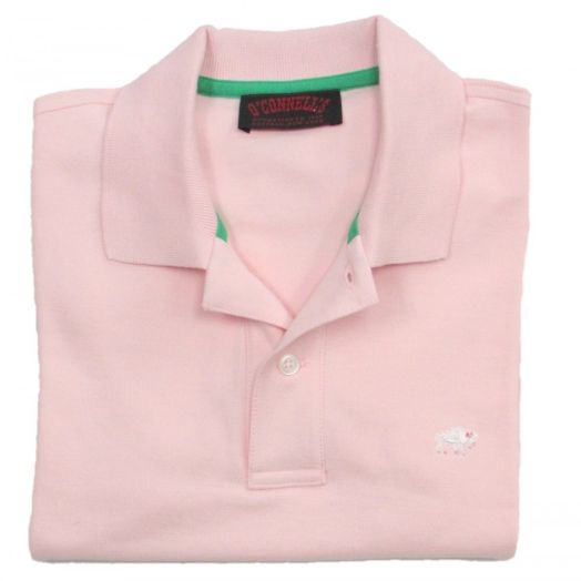 O'Connell's Women's Cotton Pique Polo Shirt - Buffalo - Pink