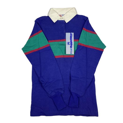 Ladies Rugby Shirt by Rugged Wear Ltd. - Blue, Teal & Pink