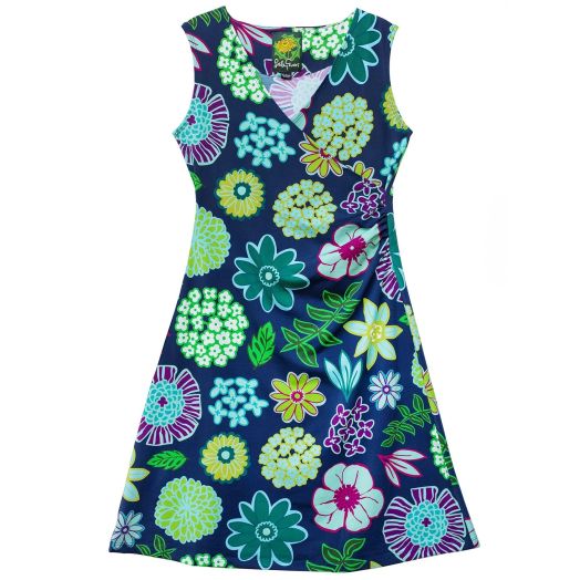 Lesley Evers Gina Dress - Dazzle Flower Navy