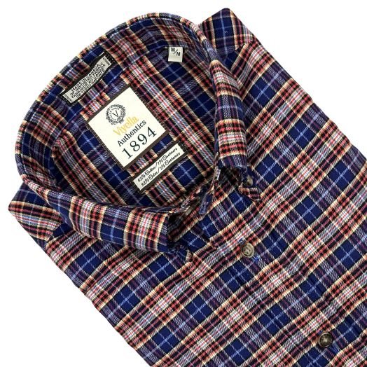 Limited Edition Cashmere Blend Viyella Sport Shirt - Spice Multi Plaid (653475)