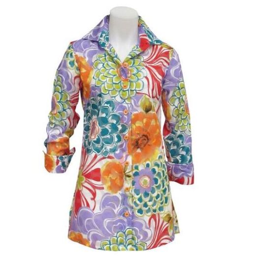 O'Connell's Women's Linen Blend Tunic - Floral (4201)