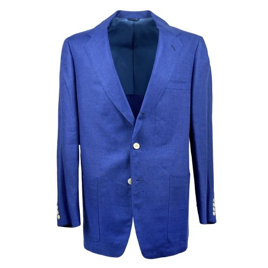 O'Connell's Linen Unconstructed Sport Coat - Royal Blue