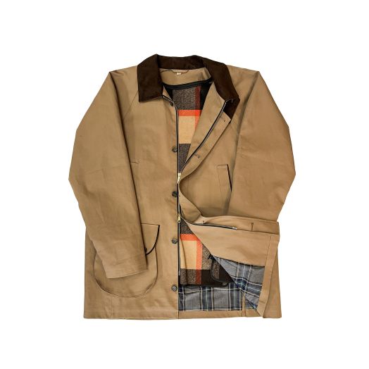Mackintosh of Ireland Double Textured Cotton Shooting Coat - British Tan