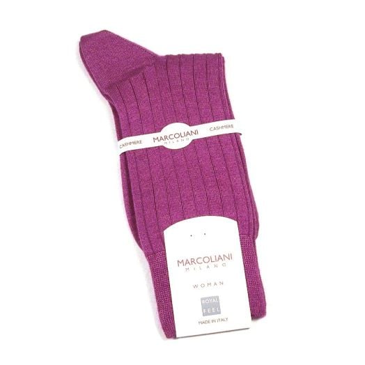 Marcoliani Women's Cashmere & Silk Trouser Sock - Fuchsia (56030)