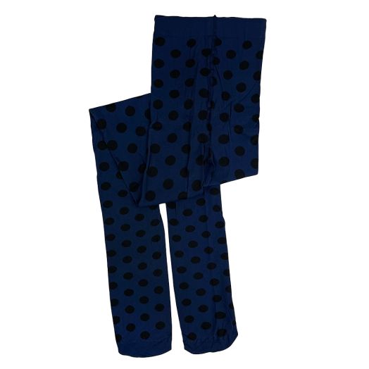 Marimekko Pallo Tights - Polka Dots - Navy & Black