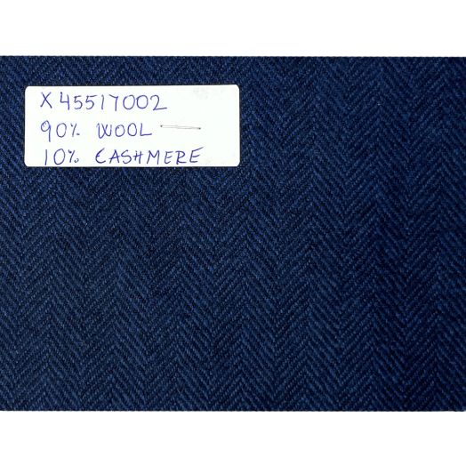 Marling & Evans Wool Cashmere Sport Coat - Blue & Navy  Herringbone (Made to Order) X45517002