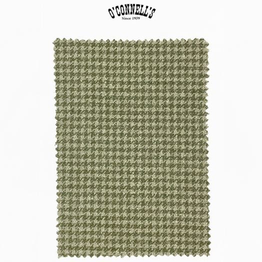 Marling & Evans Wool Linen Silk Sport Coat - Olive Houndstooth (51599000-C)