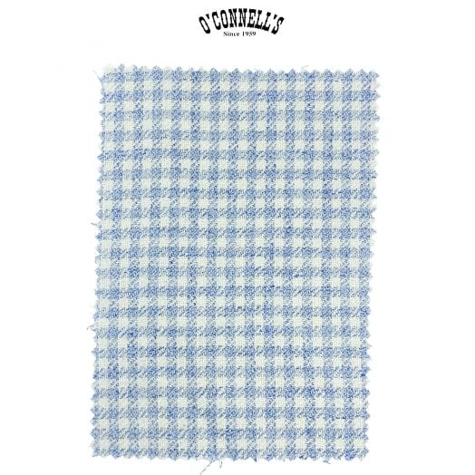Marling & Evans Wool Linen Silk Sport Coat - Sky Check (51599014-C)