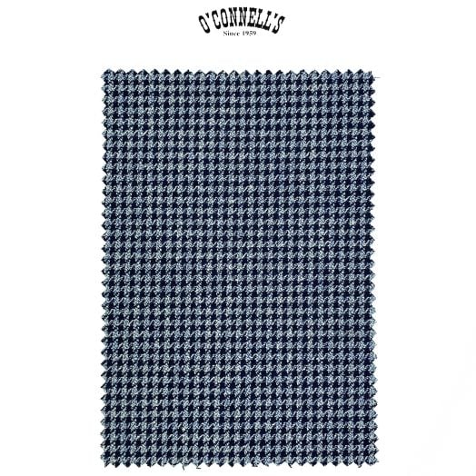 Marling & Evans Wool & Silk Sport Coat - Sky & Navy Houndstooth (51599029-C)