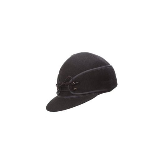 Melton Wool Railroad Cap - Black
