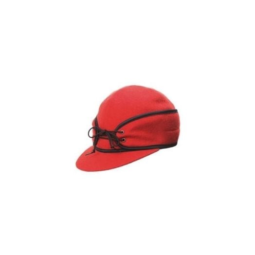 Melton Wool Railroad Cap - Red