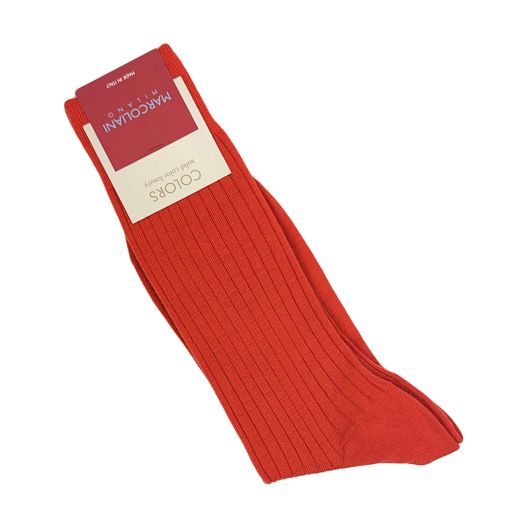 Merino Wool Mid-Calf Marcoliani Dress Socks - Ginger (42785)