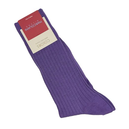 Merino Wool Mid-Calf Marcoliani Dress Socks - Lavender (116805).jpg