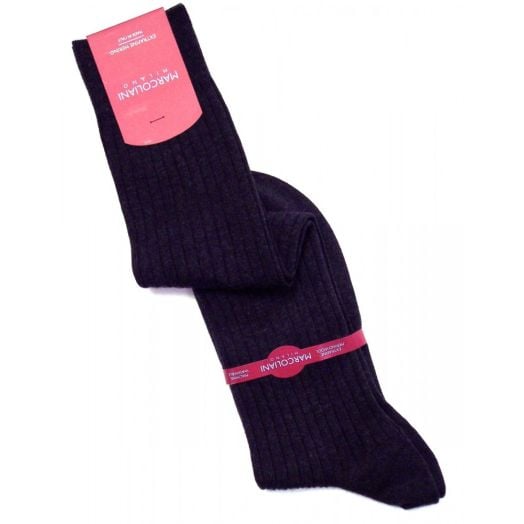Merino Wool Over-the-calf Marcoliani Dress Socks - Charcoal Grey (45266)