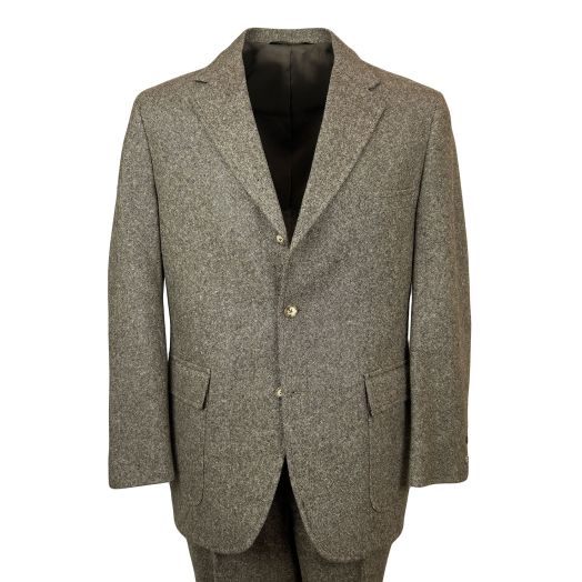 New Old Stock Deansgate Wool Blend Suit - Brown Donegal (30115)