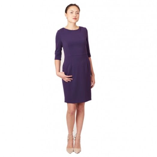 Nora Gardner Gabrielle Dress - Eggplant