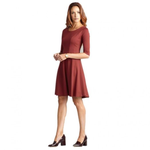 Nora Gardner Lizette Dress - Red Ochre