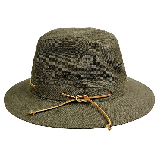 NOS Quaker Marine Moresby Hat - Wool Whipcord - Olive Brown