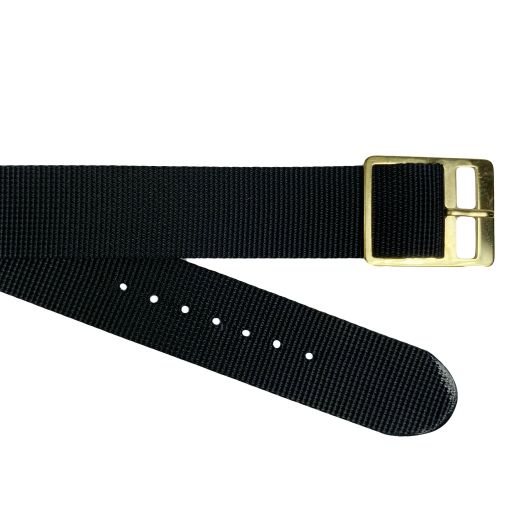 Nylon Ribbon Watchband - Black (45726)