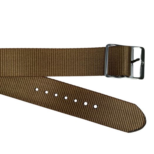 Nylon Ribbon Watchband - Brown (55894)