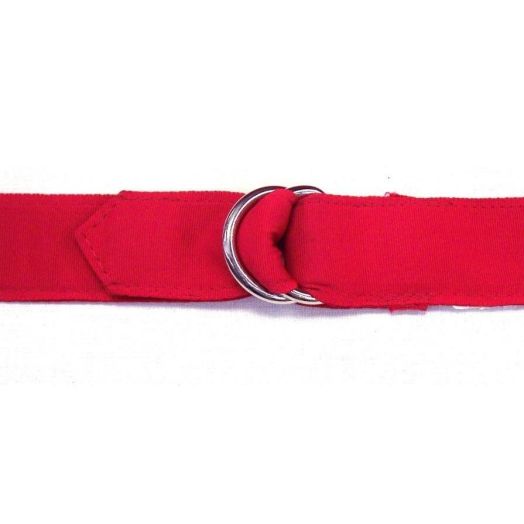 O'Connell's D-Ring Ribbon Belt - Red (WG285)