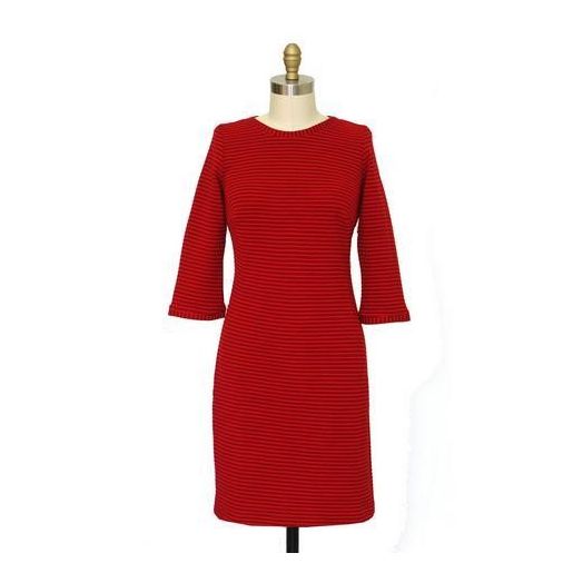 Lesley Evers Miranda Dress - Red Knit (1150-212)
