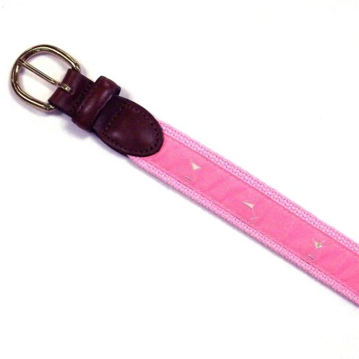 O'Connell's Motif Belt - Martinis - pink on pink