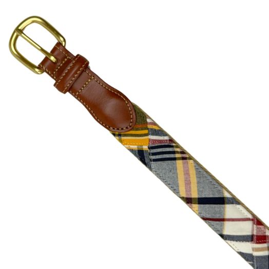 O'Connell's Patch Madras Belt - Classic Mix