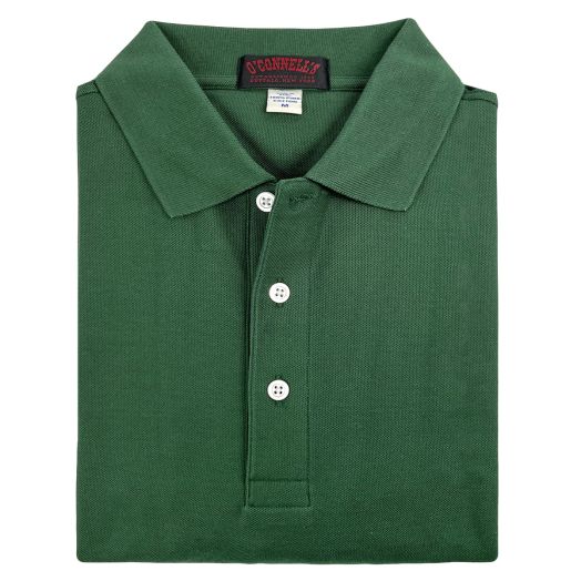 O'Connell's Pique Knit Polo Shirt - Hunter Green