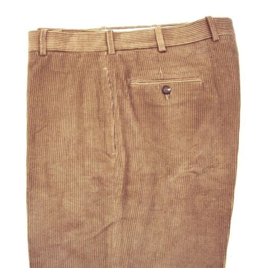 O'Connell's plain front 8 Wale Corduroy Trousers - Fawn