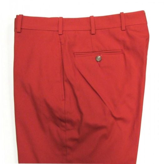 O'Connell's plain front Khyber Cloth trousers - Breton Red