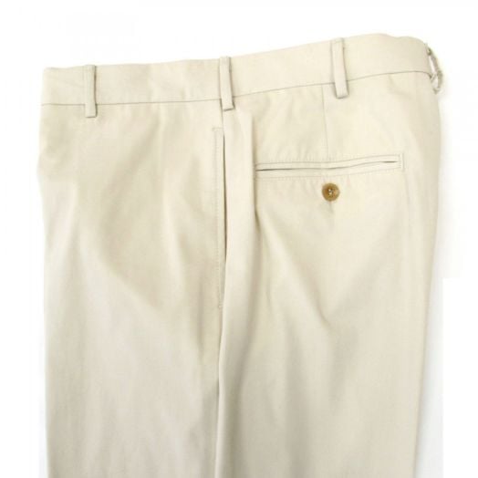 O'Connell's plain front Poplin Trousers - Oyster