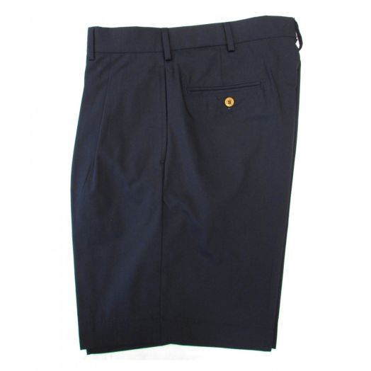 O'Connell's pleated front Poplin Bermuda Shorts - Navy