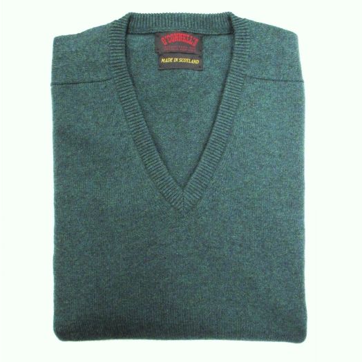 O'Connell's Scottish Lambswool V-Neck Sweater - Cossak