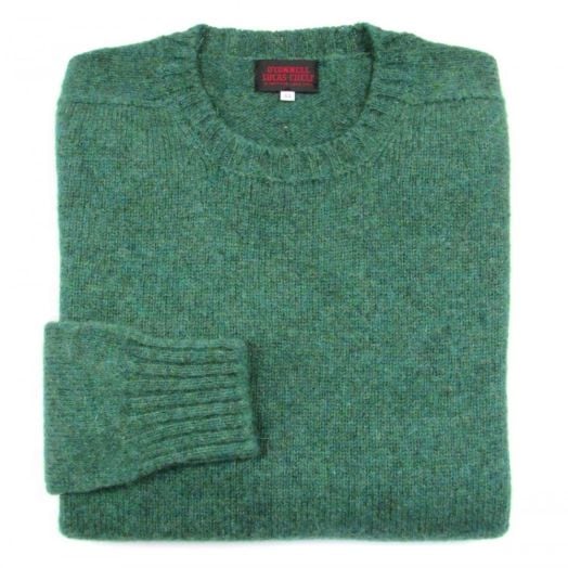 O'Connell's Scottish Shetland Wool Sweater - Lagoon