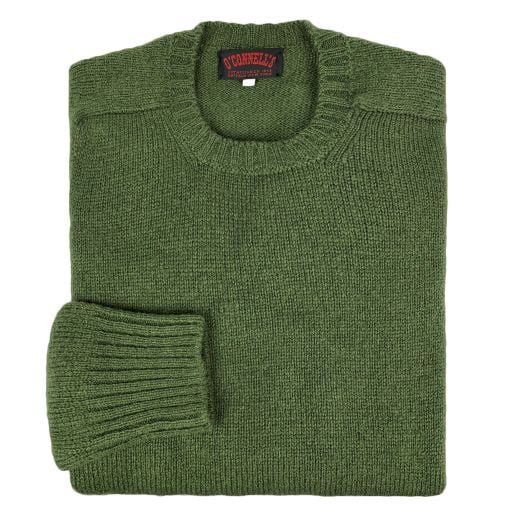 O'Connell's Scottish Shetland Wool Sweater - Loden
